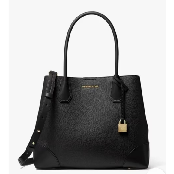 MICHAEL KORS Mercer Gallery Medium Laser Leather Tote Bag - Picture 5 of 13